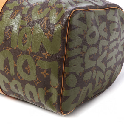 Louis Vuitton Graffiti Keepall 50 Kaki 5 of 10