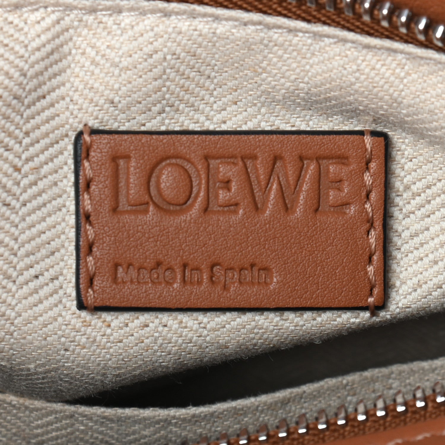 Loewe Calfskin Small Puzzle Bag Tan 6 of 8