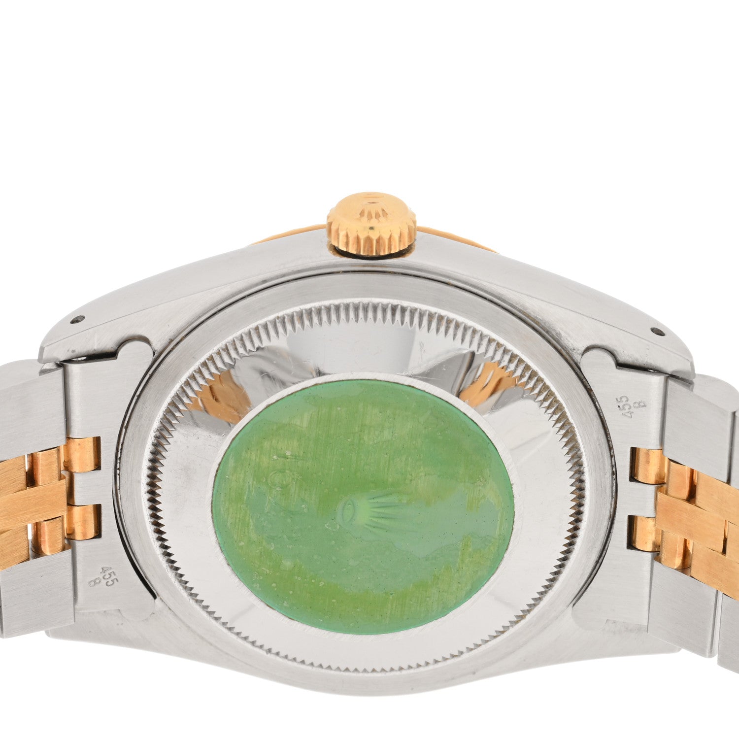 Rolex Stainless Steel 18K Yellow Gold 36mm Oyster Perpetual Datejust Watch Black 16233 4 of 5