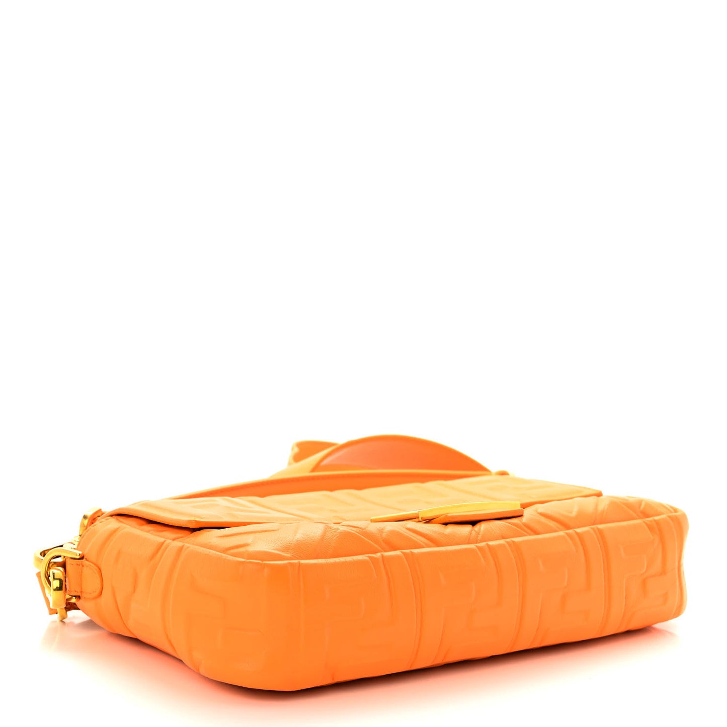Nappa FF 1974 Embossed Baguette Clementine