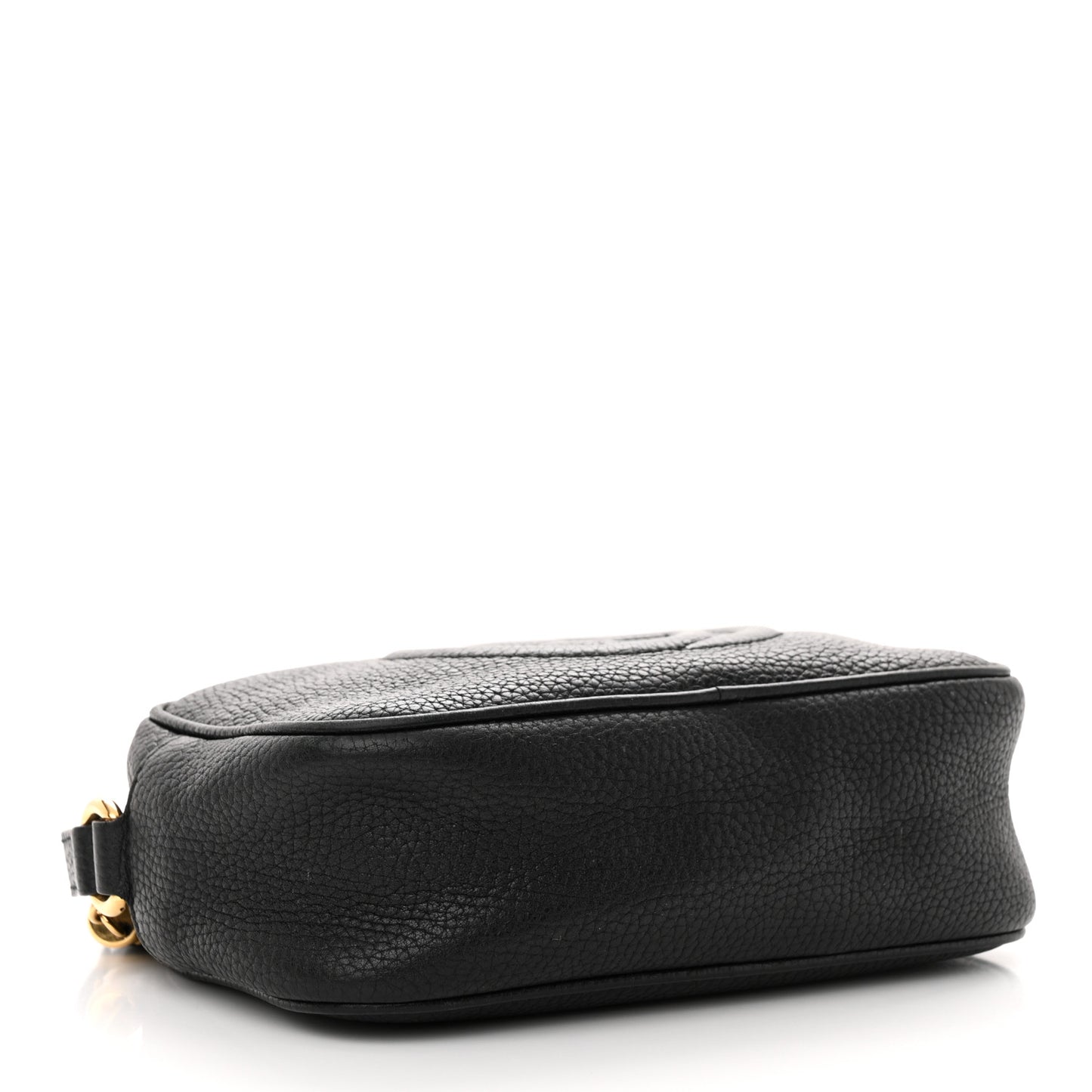 Pebbled Calfskin Mini Soho Disco Bag Black