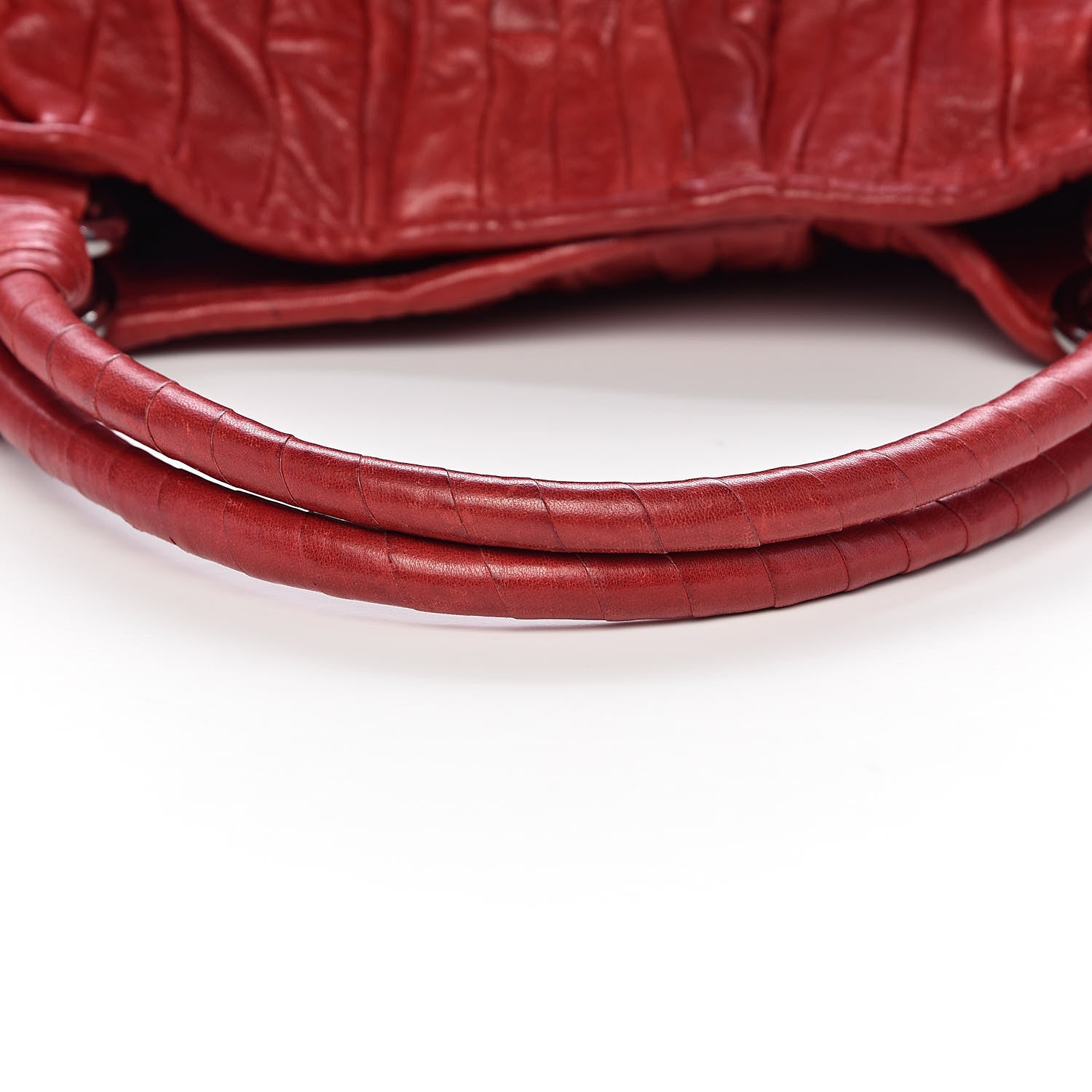 Miu Miu Nappa Matelasse Tote Fuoco 9 of 16