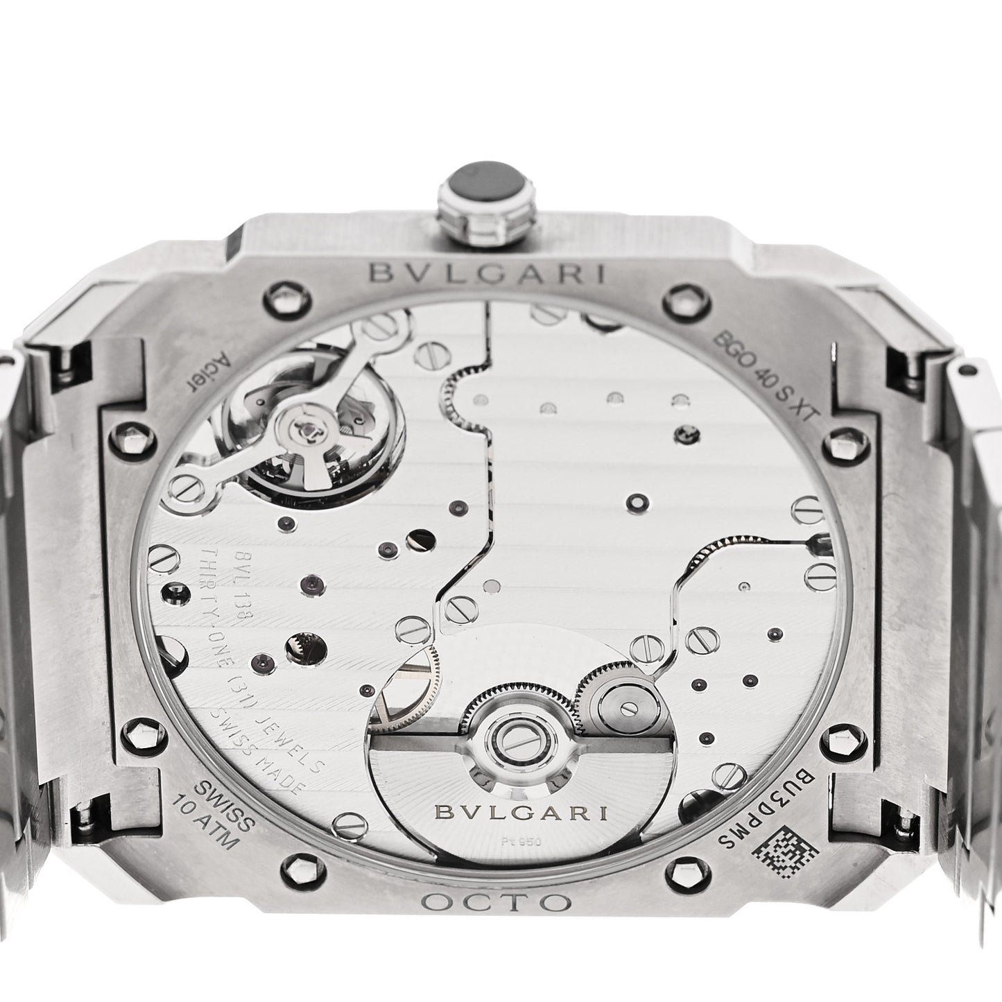 Stainless Steel 40mm Octo Finissimo Automatic Watch Silver