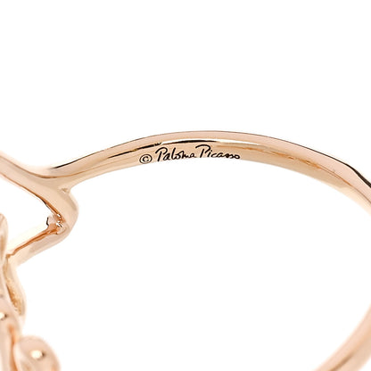 Tiffany 18K Rose Gold Paloma's Graffiti Love Ring 56 7.5 5 of 5