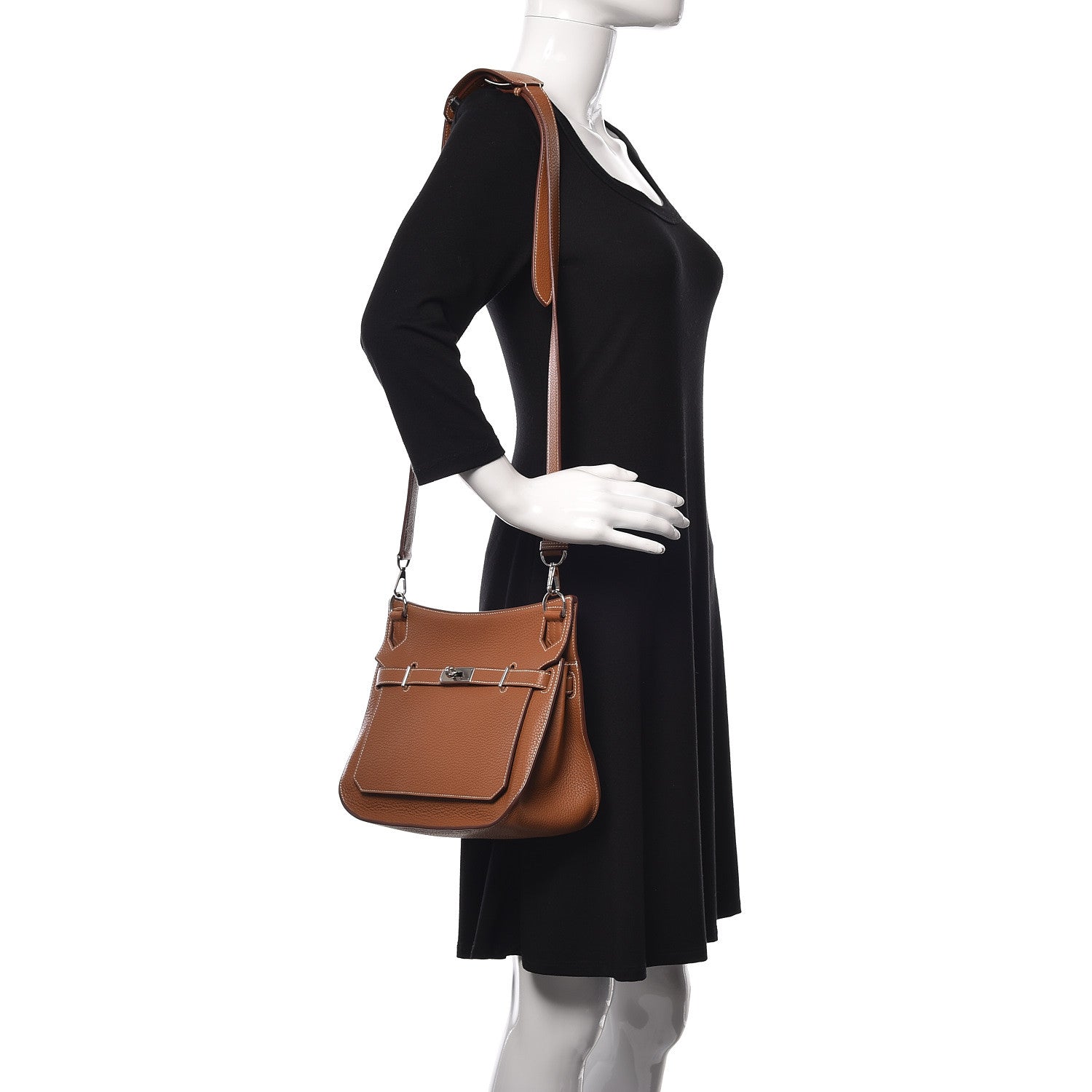 Hermes Taurillon Clemence Jypsiere 28 Gold 2 of 11