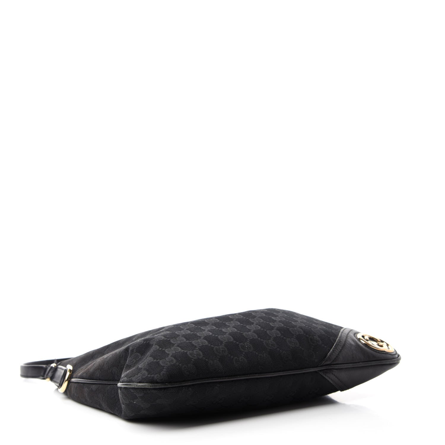 Gucci Monogram Medium New Britt Hobo Black 4 of 12