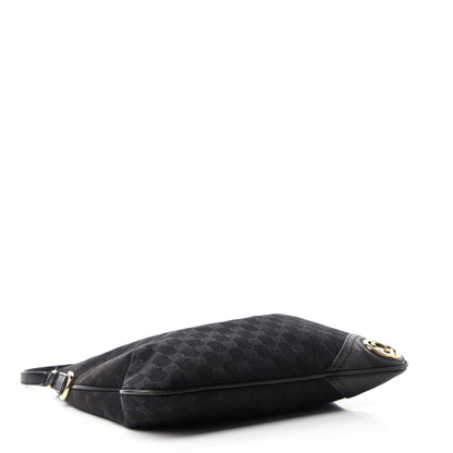 Gucci Monogram Medium New Britt Hobo Black 4 of 12