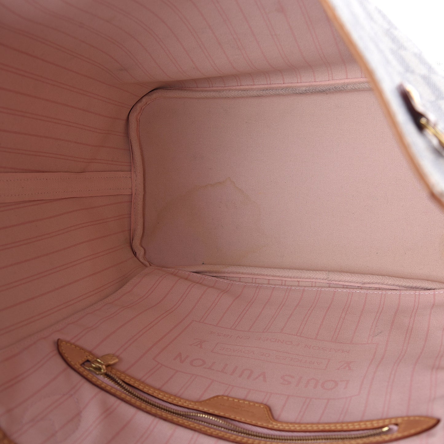 Damier Azur Neo Neverfull MM Rose Ballerine