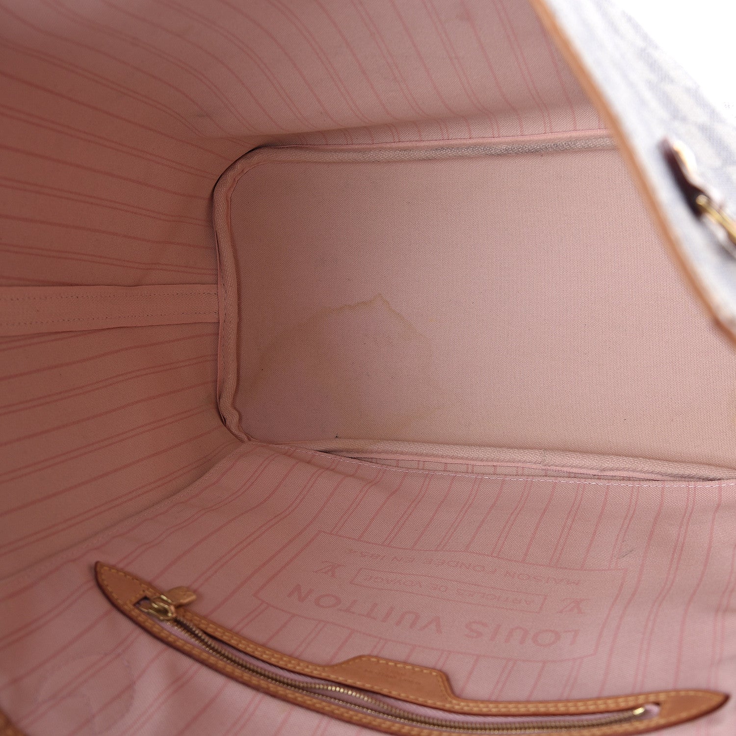 Louis Vuitton Damier Azur Neo Neverfull MM Rose Ballerine 7 of 11