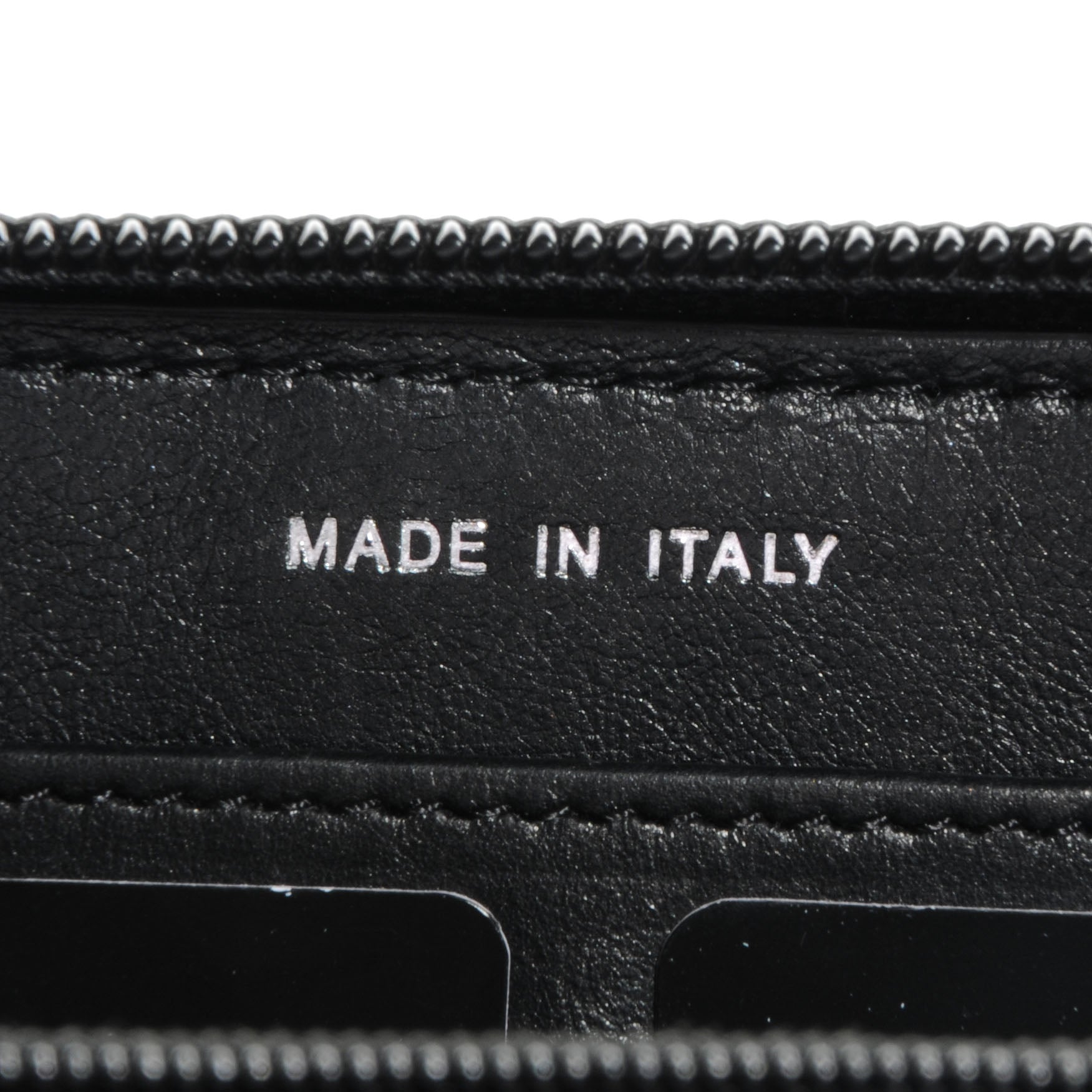 Chanel Lambskin Quilted Boy Zip Around Wallet Black 7 of 8