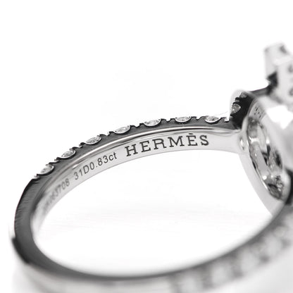 Hermes 18K White Gold Diamond Finesse Ring 53 6.25 5 of 7