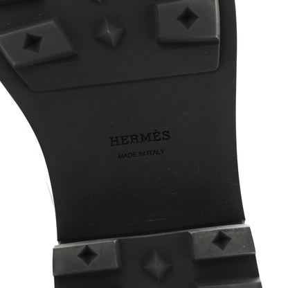 Hermes Glossed Calfskin First Derby 36.5 Beige Glaise 7 of 12