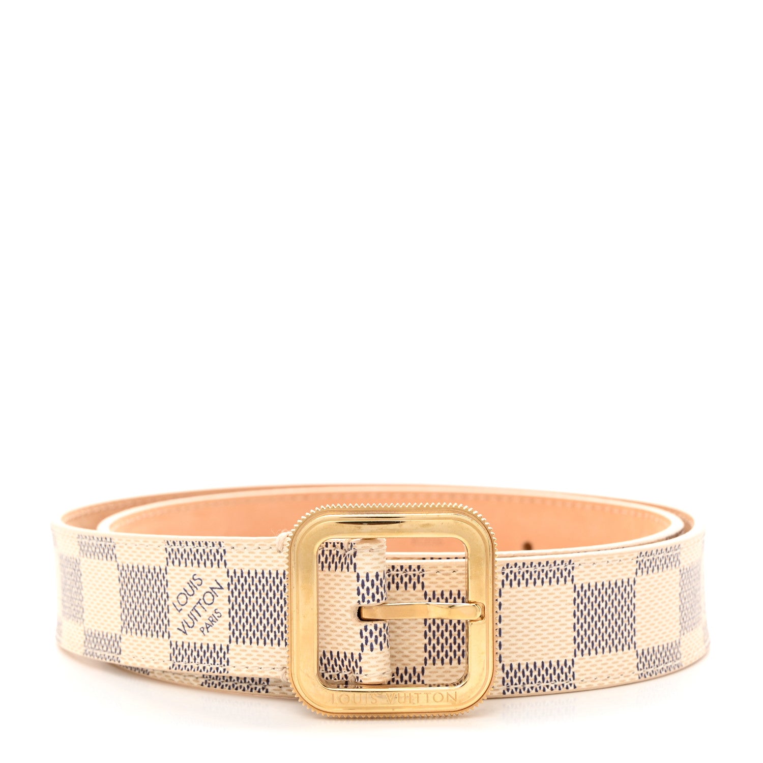 Louis Vuitton Damier Azur 30mm Tresor Belt 80 32 1 of 9