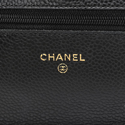 Chanel Caviar Quilted Wallet on Chain WOC Black 7 of 16
