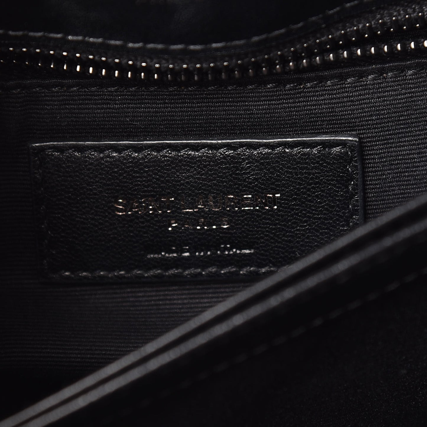 Calfskin Y Quilted Monogram Toy Loulou Crossbody Bag Black