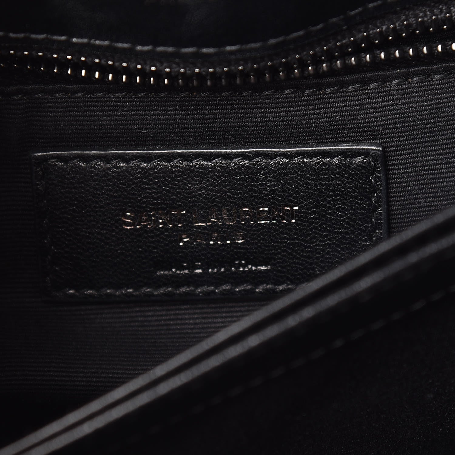 Saint Laurent Calfskin Y Quilted Monogram Toy Loulou Crossbody Bag Black 9 of 10