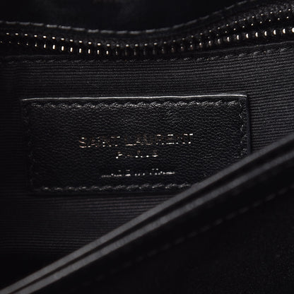 Saint Laurent Calfskin Y Quilted Monogram Toy Loulou Crossbody Bag Black 9 of 10