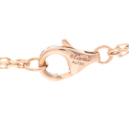 Cartier 18K Pink Gold 2 Diamond LOVE Necklace 3 of 3