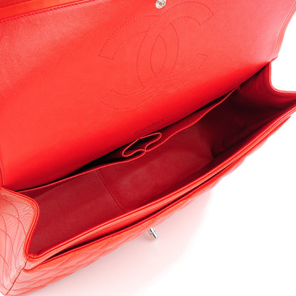 Chanel Lambskin Quilted Maxi Double Flap Red 5 of 8