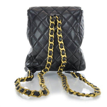 Chanel Lambskin Quilted Backpack Black 3 of 10