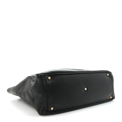 Chanel Lambskin Camellia Tote Black 4 of 10