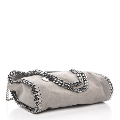 Stella McCartney Shaggy Deer Mini Falabella Fold Over Tote Light Grey 4 of 10