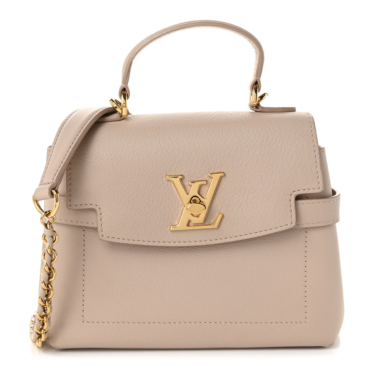 Soft Calfskin Mini Lockme Ever Greige