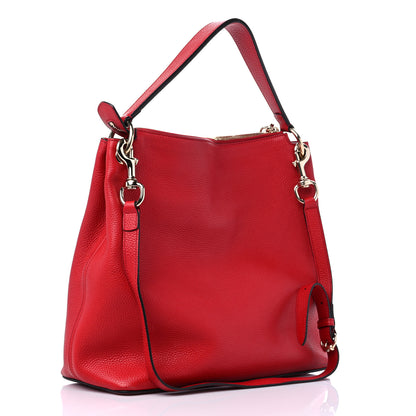 Gucci Pebbled Calfskin Large Soho Hobo Tabasco Red 3 of 13
