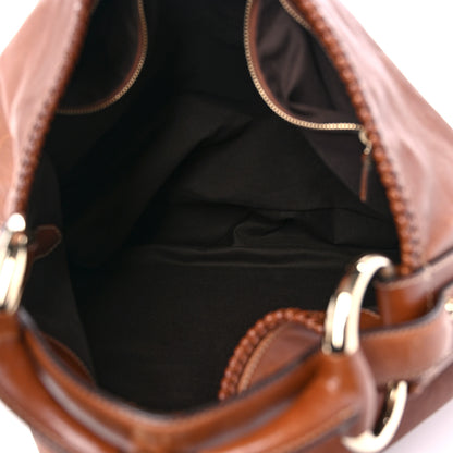 Gucci Calfskin Large Horsebit Chain Hobo Brown 5 of 18