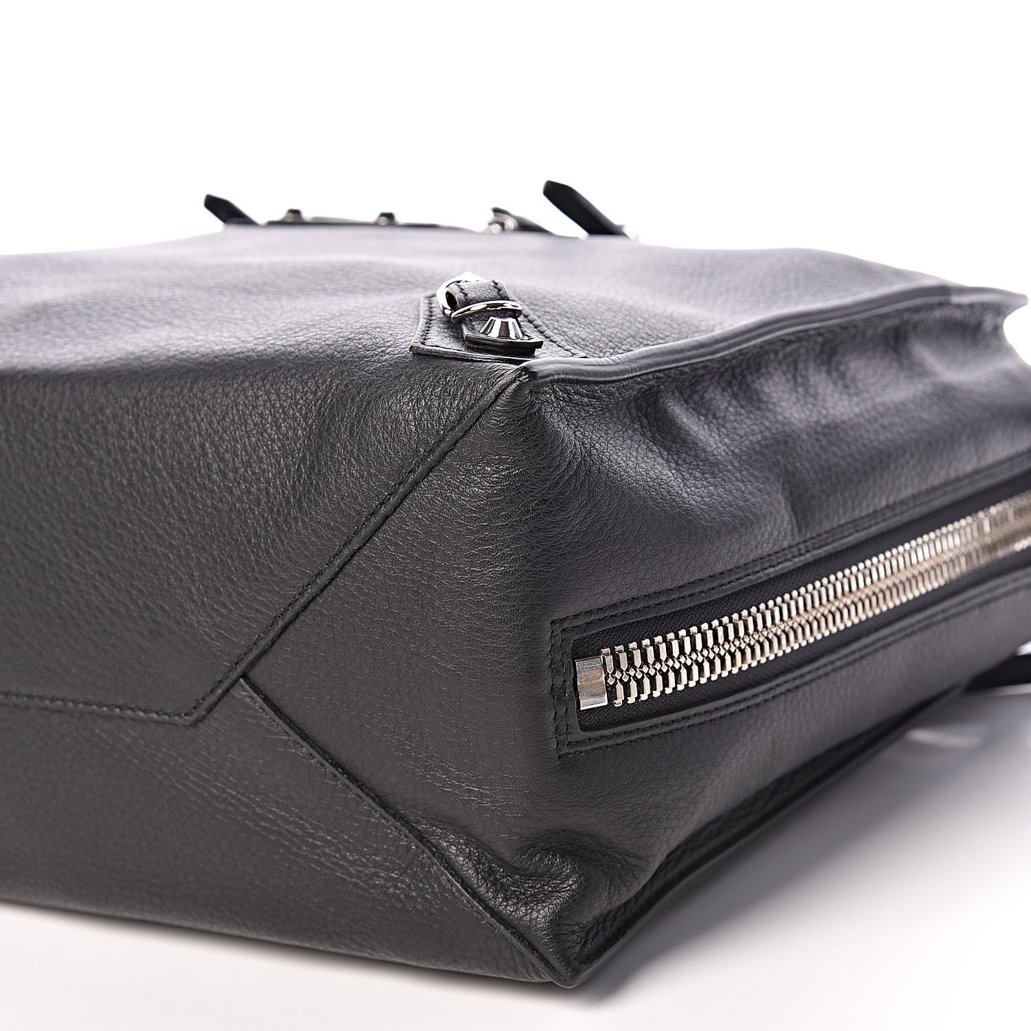 Balenciaga Veau Papier B4 Zip Around Tote Black 8 of 9