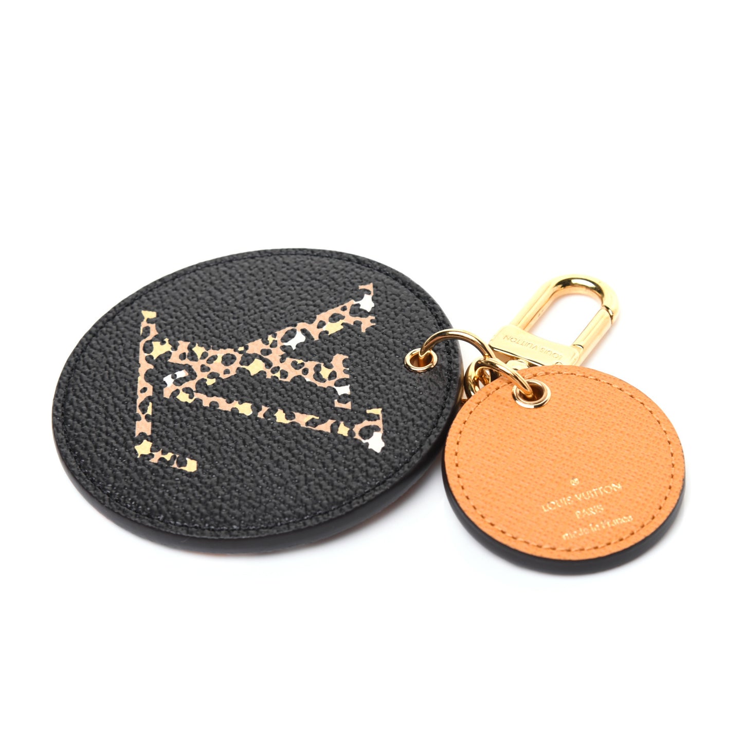 Monogram Giant Jungle Bag Charm Key Holder Black