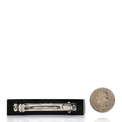 Chanel Resin Chain CC Hair Clip Barrette Black Pink 2 of 4