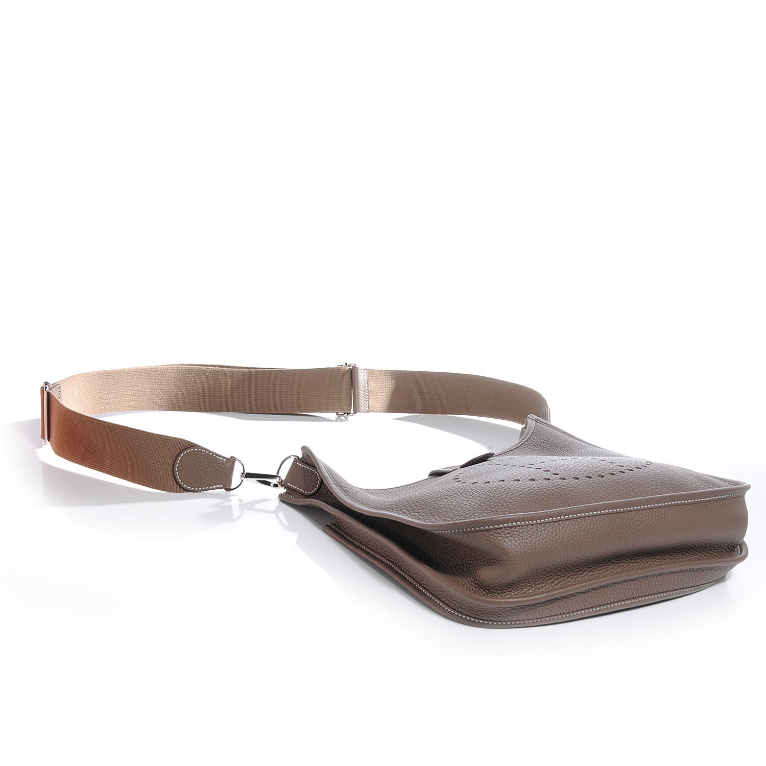 Hermes Taurillon Clemence Evelyne III PM Etoupe 4 of 8