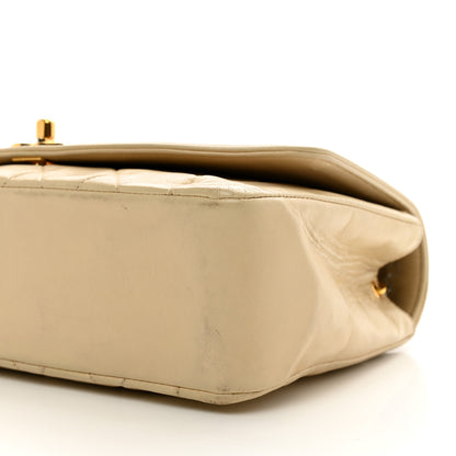 Chanel Lambskin Quilted Medium Single Flap Beige 12 of 14