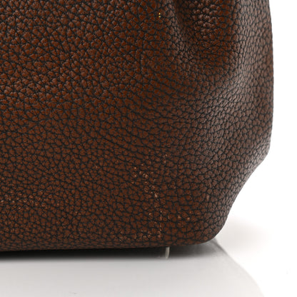 Burberry Grainy Calfskin House Check Medium Maidstone Dark Brown 10 of 14