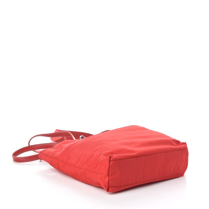 Prada Tessuto Nylon Spazzolato Mini Shopping Tote Rosso 4 of 9