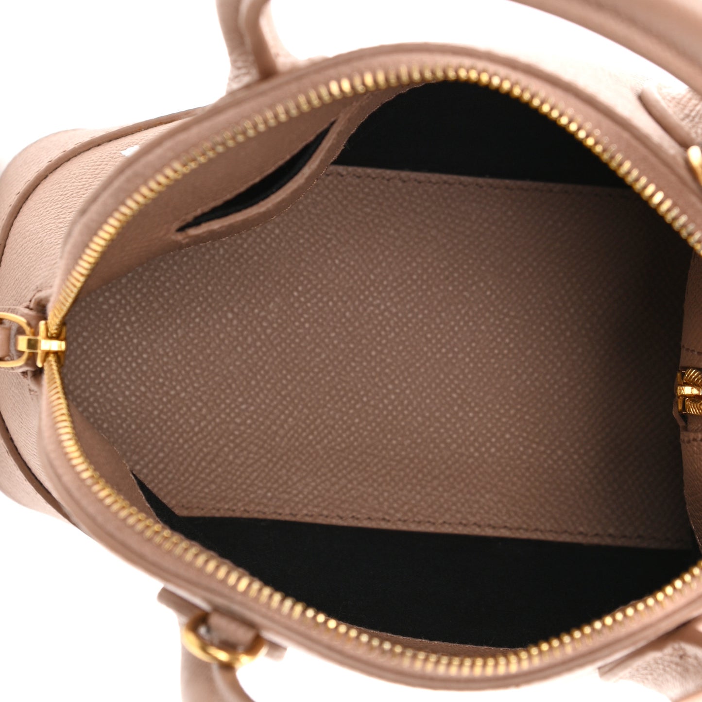 Grained Calfskin XXS Ville Top Handle Bag Beige Tapioca