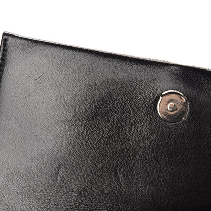 Saint Laurent Velvet Crystal Monogram Tassel Chain Wallet Black 8 of 10