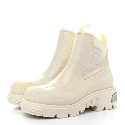 Christian Dior Neoprene Rubber Dior Genesis 30mm Ankle Boots 36 Off White 3 of 12