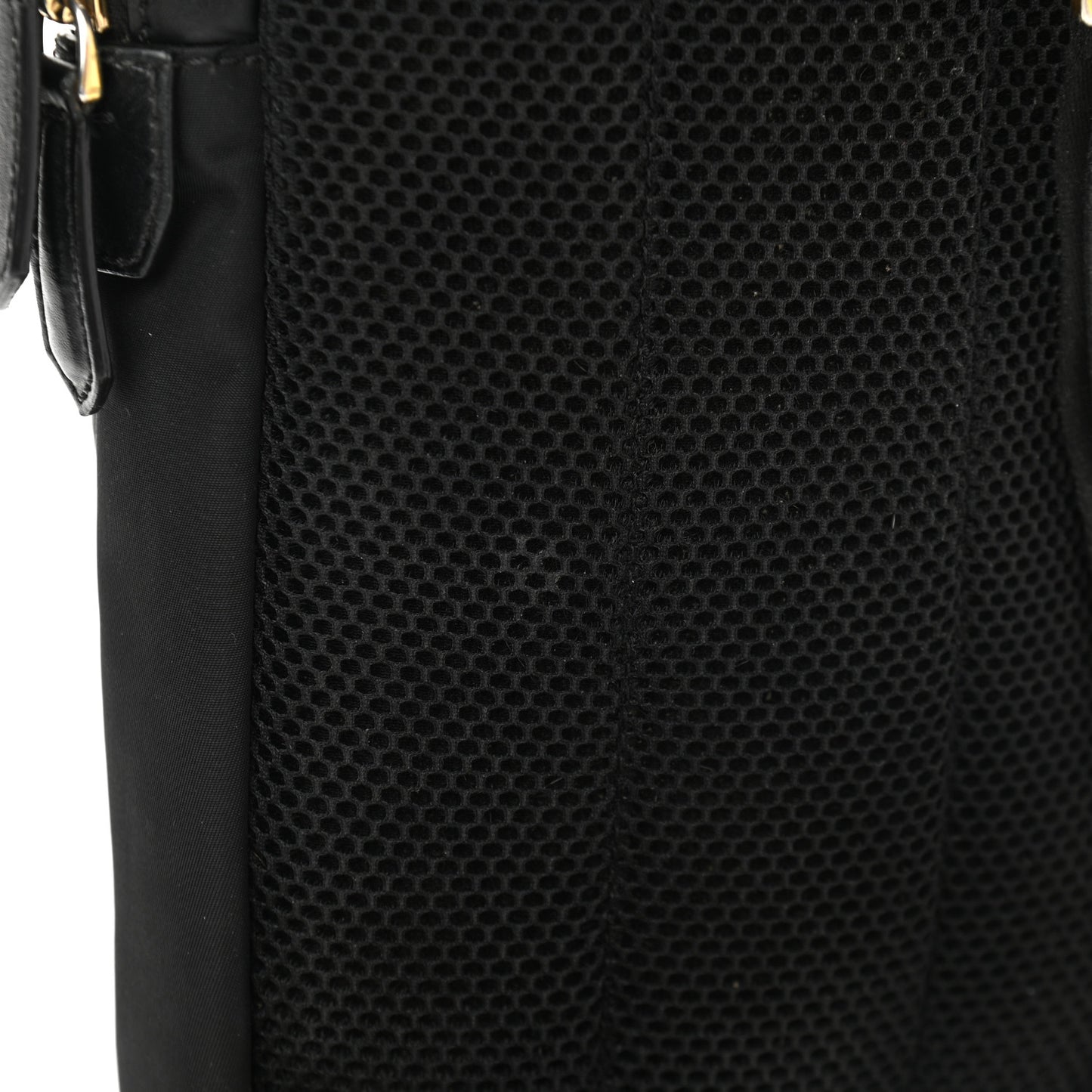 Nylon Vitello Liberty Metal Monster Eyes Sling Bag Black