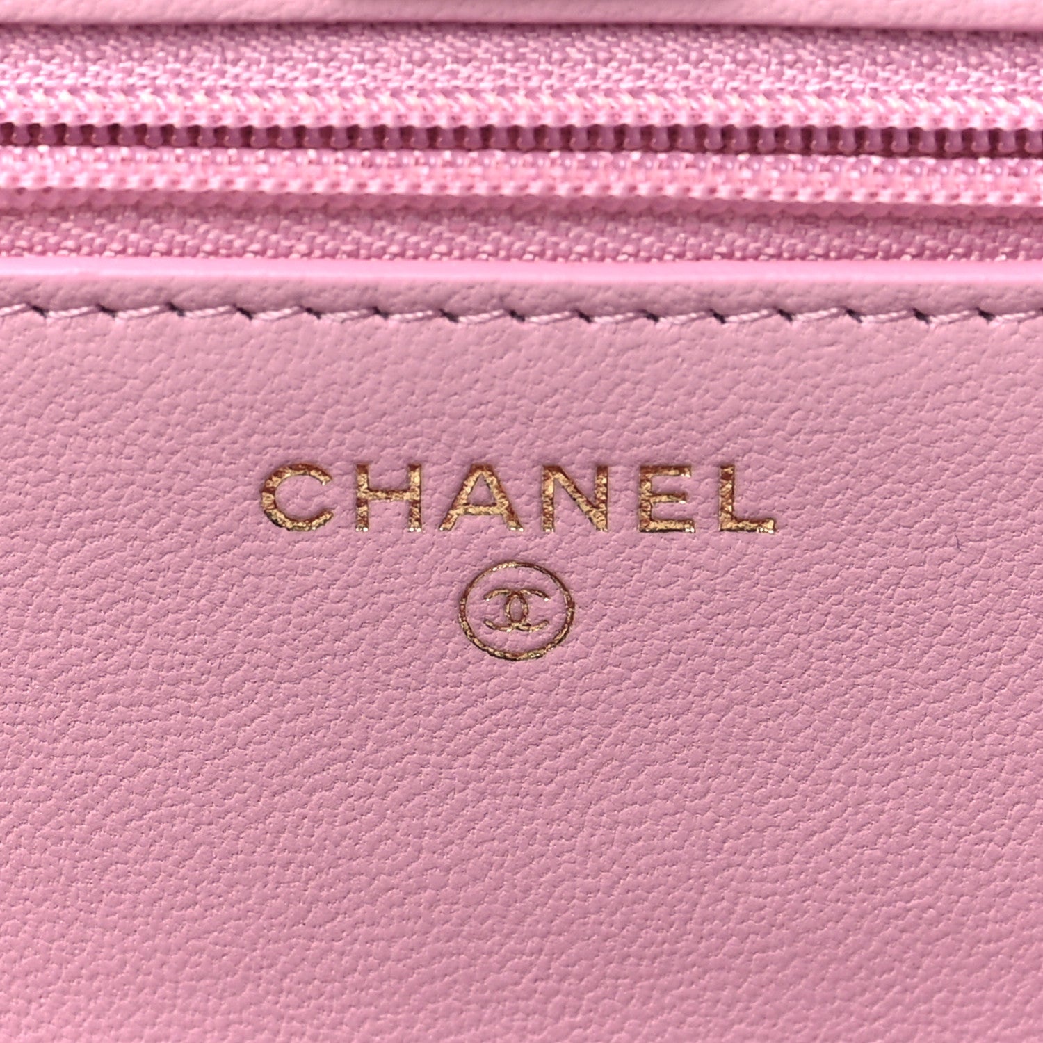 Chanel Lambskin Quilted Trendy CC Wallet On Chain WOC Pink 6 of 10