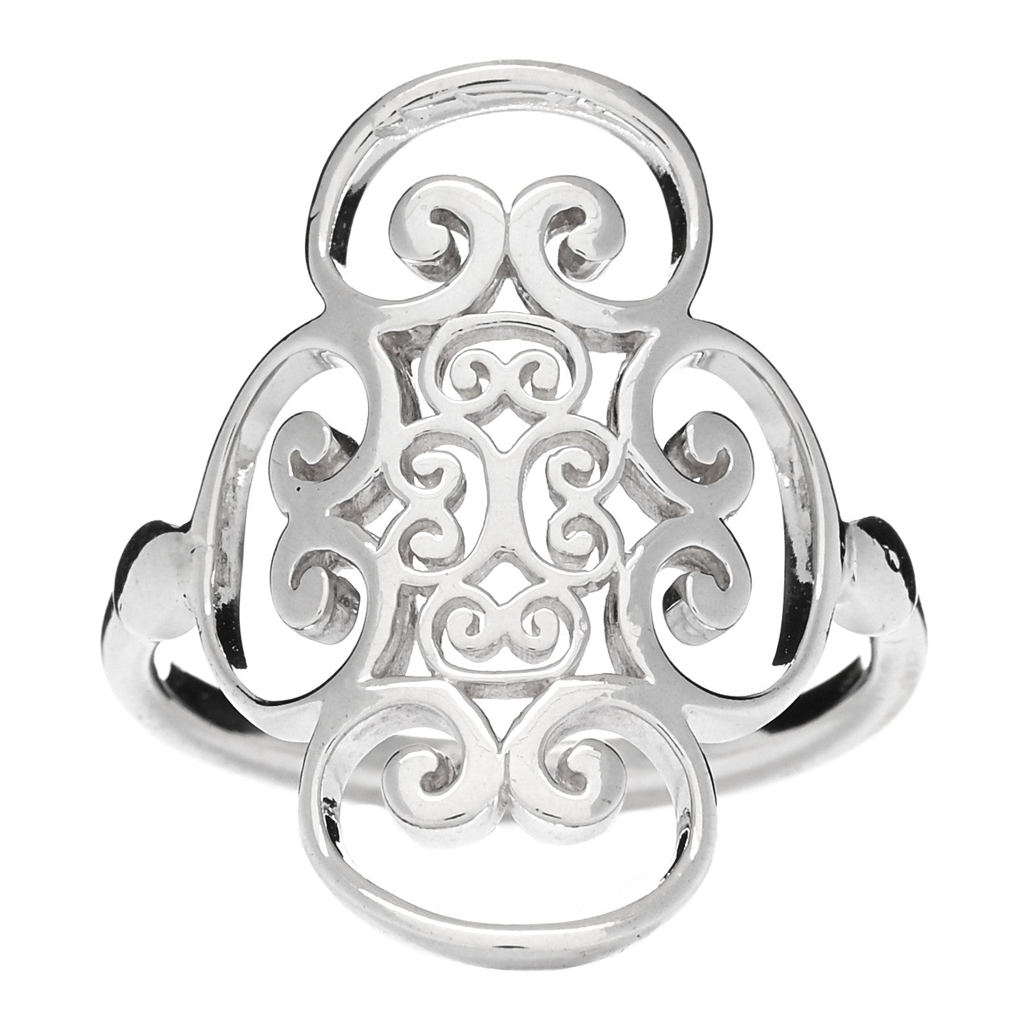 Tiffany Sterling Silver Paloma Picasso Venezia Goldoni Quadruplo Ring 54 6.75 1 of 3