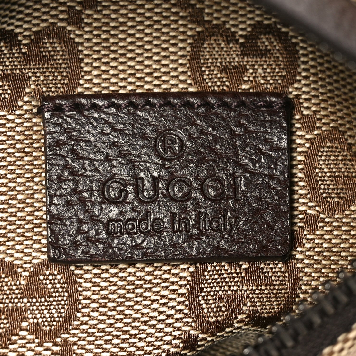 Gucci GG Monogram Web Double Pocket Belt Bag Dark Brown 6 of 10