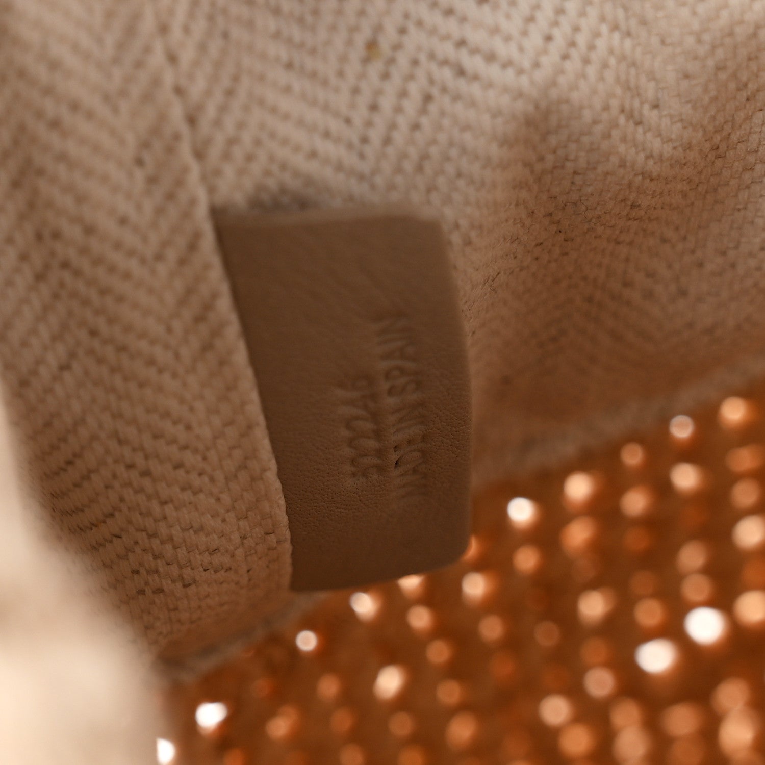 Loewe Calfskin Raffia Anagram Paulas Ibiza Pochette Bag Natural Tan 6 of 9