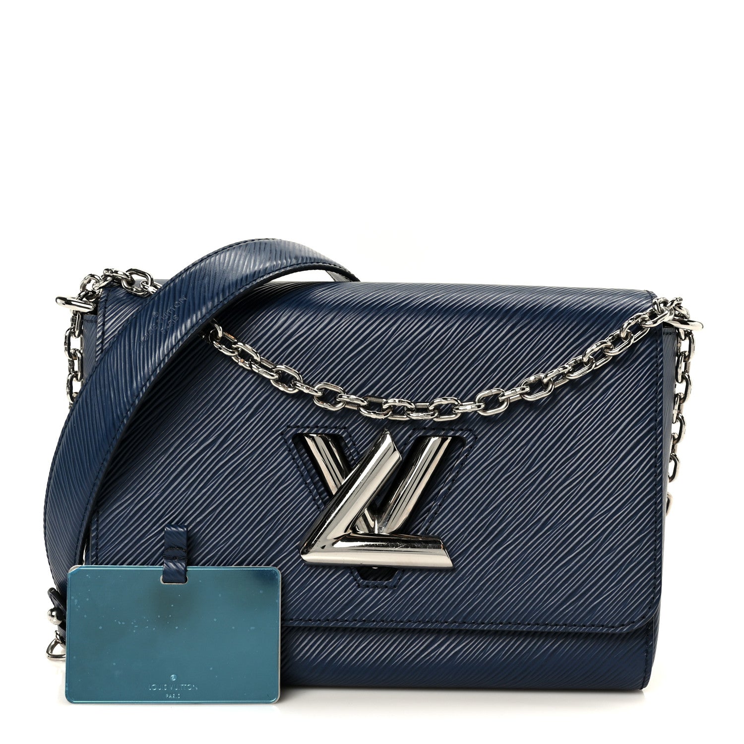 Louis Vuitton Epi Twist Shoulder Bag MM Navy 3 of 12