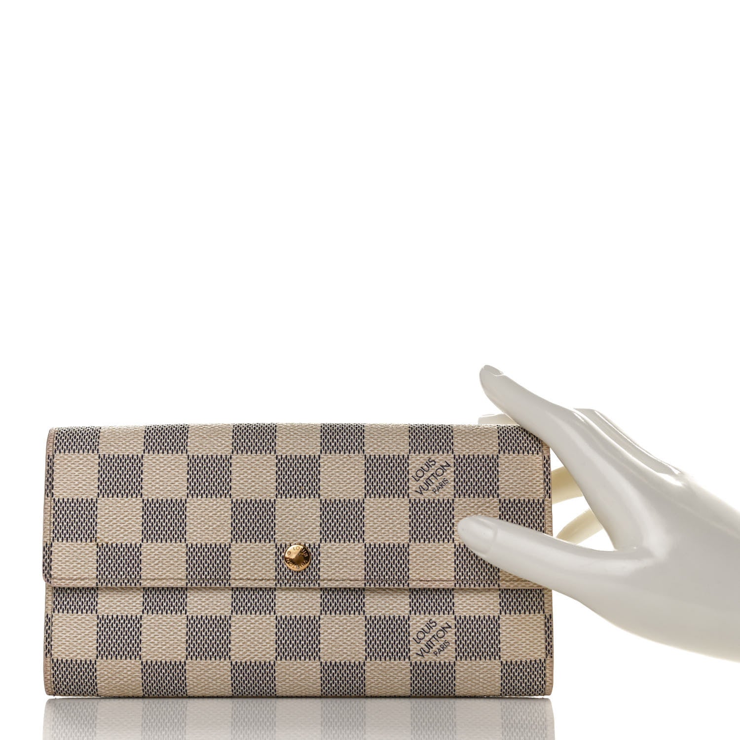 Louis Vuitton Damier Azur Sarah Wallet 2 of 13