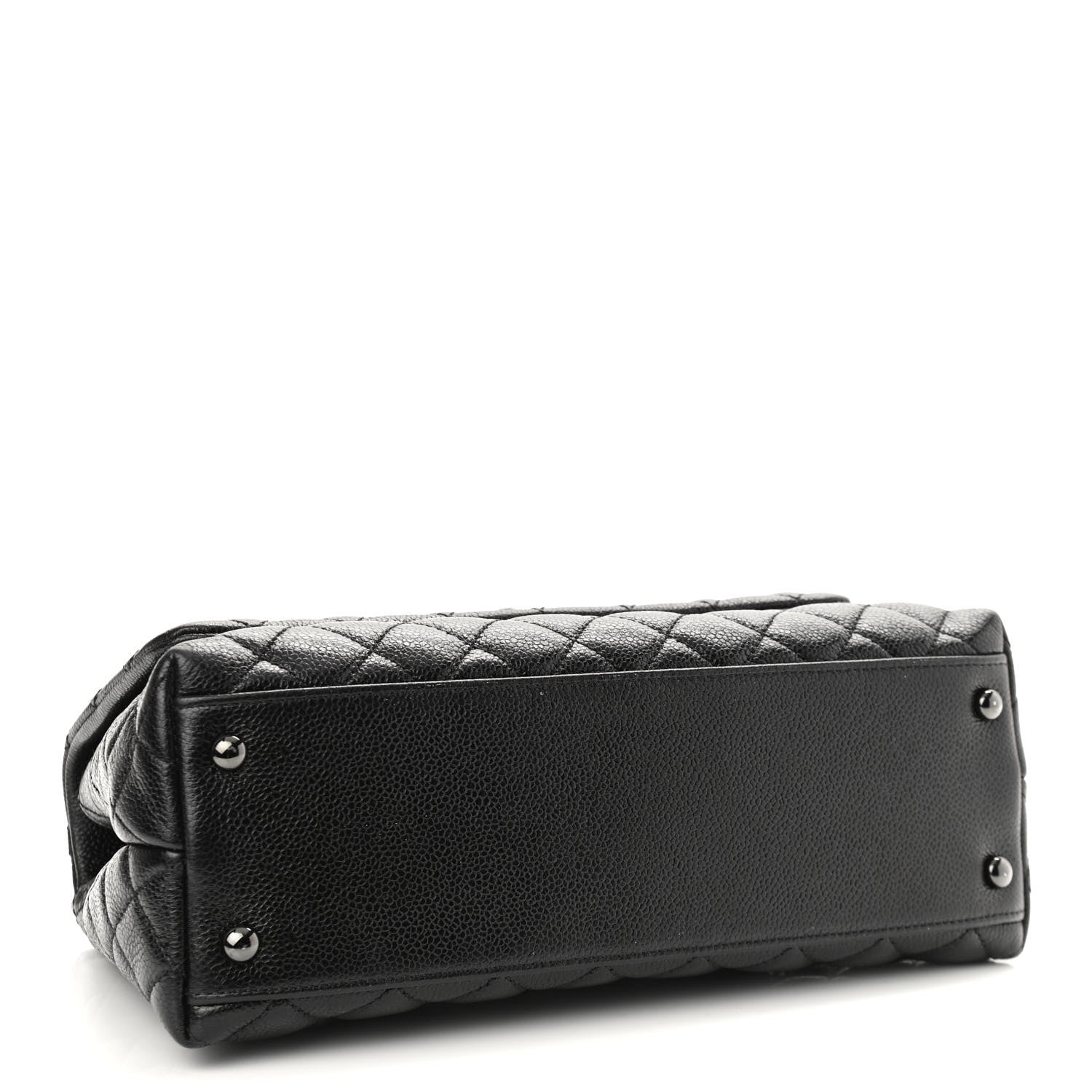 Chanel Caviar Quilted Small Coco Handle Flap So Black 4 of 10