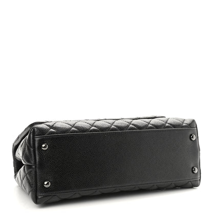 Chanel Caviar Quilted Small Coco Handle Flap So Black 4 of 10