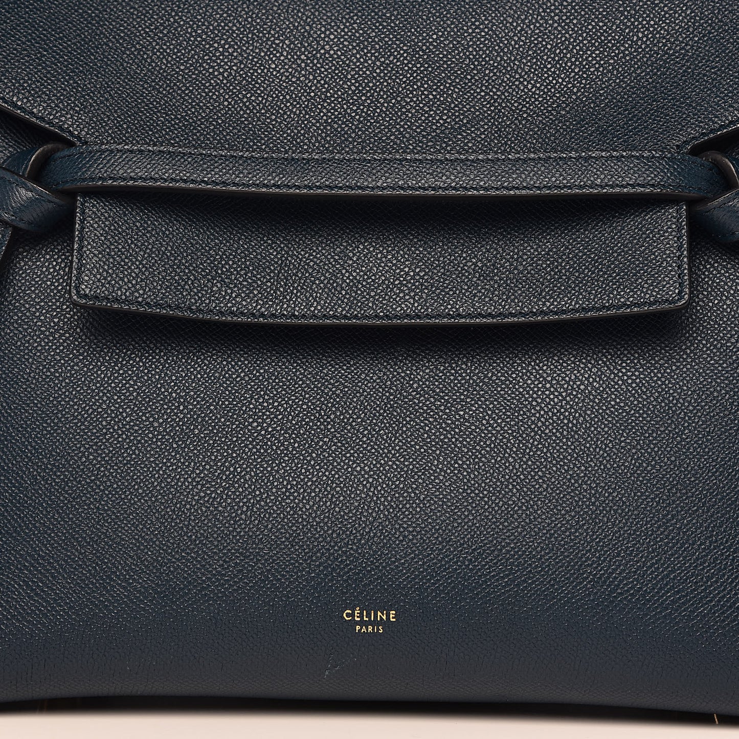 Grained Calfskin Mini Belt Bag Deepsea