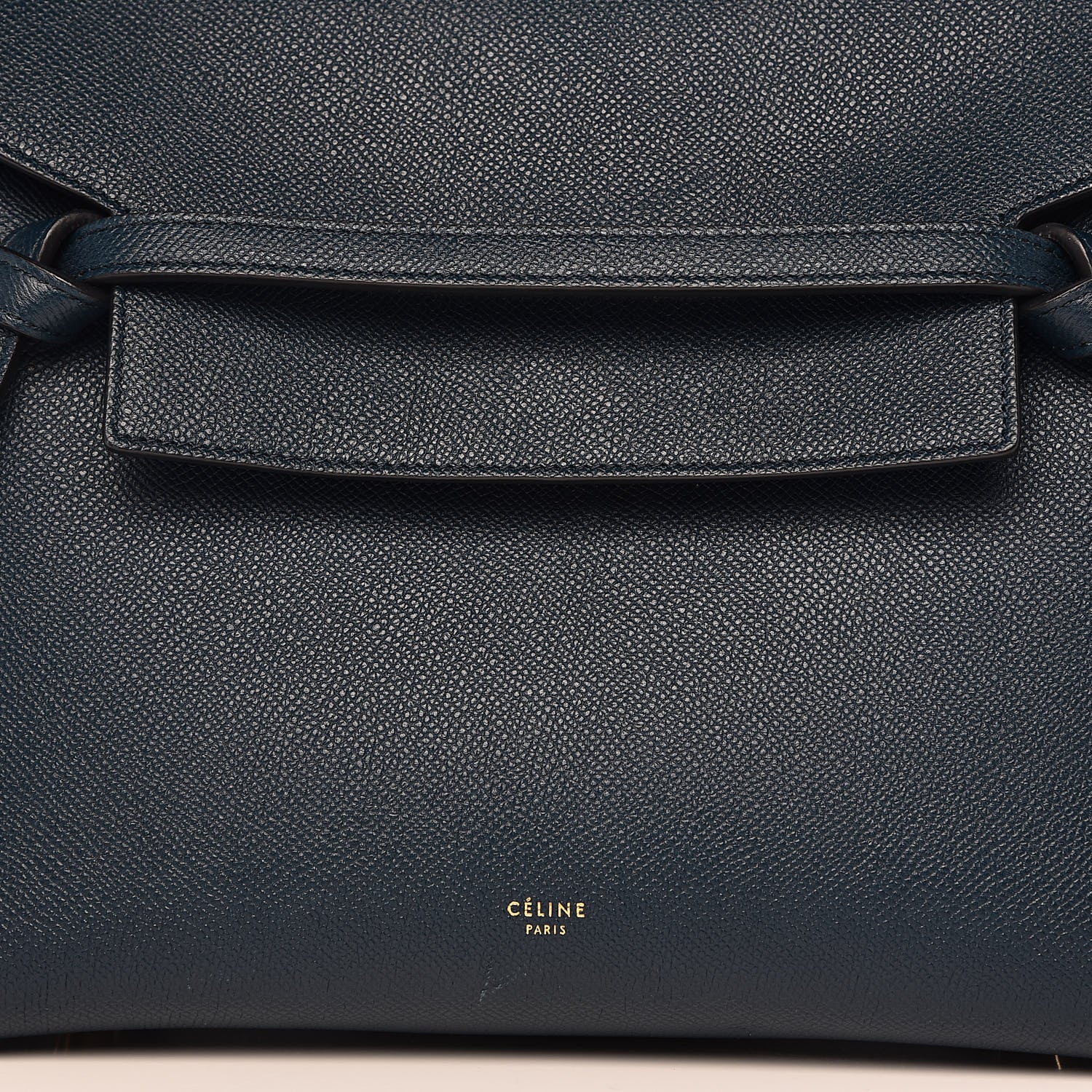 Celine Grained Calfskin Mini Belt Bag Deepsea 13 of 13